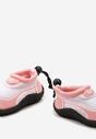 Różowo-Białe Buty Sportowe do Wody z Elastyczną Cholewką Gellema