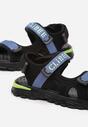 Jasnoniebieskie Sandały Sportowe z Regulowanymi Rzepami Latalia