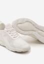 Białe Buty Sportowe Sneakersy z Siateczki na Elastycznej Podeszwie Alinesta