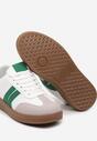 Biało-Zielone Sneakersy Tenisówki na Kauczukowej Podeszwie Alleia
