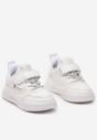 Białe Buty Sportowe Sneakersy z Rzepem Nellesta