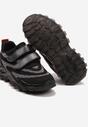 Czarne Buty Sportowe ze Świecącą Podeszwą Zapinane na Rzepy Effise