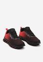 Czerwone Buty Sportowe Sneakersy Sznurowane na Elastycznej Podeszwie Criselda