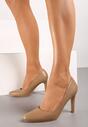 Pantofi stiletto Bej