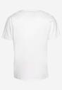 Biała Bawełniana Klasyczna Koszulka ze Zwierzęcym Motywem Klobia