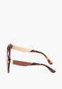 Brązowe Kocie Okulary Przeciwsłoneczne z Filtrem UV Dimtte