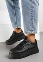 Czarne Klasyczne Sneakersy Vices na Grubej Podeszwie Torira