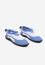 Niebiesko-Białe Buty Sportowe z Siateczki z Elastyczną Podeszwą Camagia