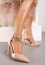 Pantofi stiletto Bej
