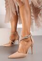 Pantofi stiletto Bej