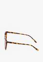 Brązowe Okulary Przeciwsłoneczne Typu Cat Eye Lalovia
