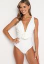 Costum de baie Alb