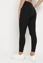 Czarne Legginsy z Wysokim Stanem Parefia
