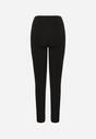 Czarne Legginsy z Wysokim Stanem Parefia