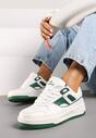 Sneakers Alb cu verde