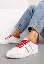 Sneakers Alb cu roșu