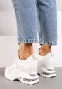 Sneakers Alb cu argintiu