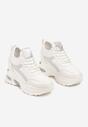 Sneakers Alb cu argintiu