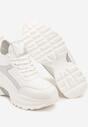 Sneakers Alb cu argintiu