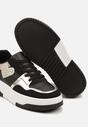 Czarne Sneakersy z Brokatowym Serduszkiem Asitalla