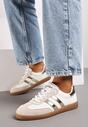 Sneakers Alb cu auriu