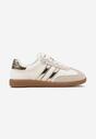 Sneakers Alb cu auriu
