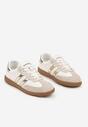 Sneakers Alb cu auriu