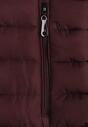 Bordowa Pikowana Kurtka z Kapturem i Sznurkami Miviana