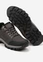 Szare Płaskie Sznurowane Buty Trekkingowe Evilore