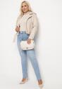 Niebieskie Jeansy Skinny z Ozdobnymi Przetarciami Neveloria