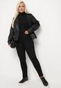 Czarne Jeansy Skinny z Kieszeniami i Wysokim Stanem Nevennia