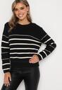 Pulover Negru cu alb