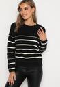 Pulover Negru cu alb