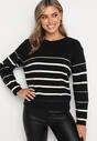 Pulover Negru cu alb