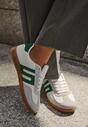 Sneakers Alb cu verde