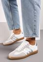 Sneakers Alb cu argintiu
