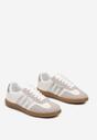Sneakers Alb cu argintiu
