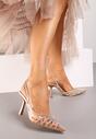 Pantofi stiletto Culoarea șampaniei