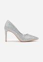 Pantofi stiletto Argintii