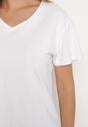 Biały T-shirt Bawełniany o Klasycznym Fasonie Iridessae