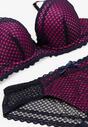 Compleu Bleumarin cu fucsia