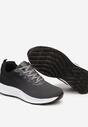 Szaro-Czarne Sznurowane Buty Sportowe na Grubej Podeszwie z Efektem Ombre Nolilena