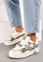 Sneakers Bej cu verde