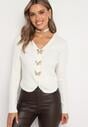 Cardigan Alb