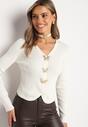 Cardigan Alb