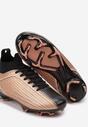 Złoto-Czarne Buty Sportowe Korki z Piankowego Materiału Veristhra