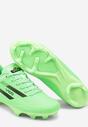 Zielone Buty Sportowe Korki z Ozdobnym Napisem Verisaele