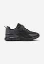 Czarno-Szare Płaskie Buty Sportowe Sneakersy z Transparentną Wstawką Bianele
