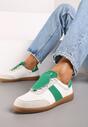 Sneakers Alb cu verde