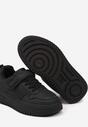 Czarne Sznurowane Buty Sportowe Sneakersy na Grubej Podeszwie na Rzepy Olita